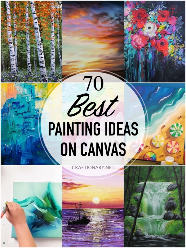70 Best DIY Painting Ideas on Canvas for Beginners - Craftionary
